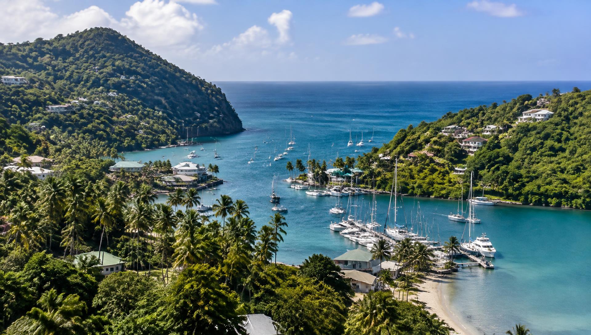 Saint Lucia coastline